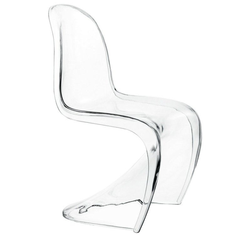 stol transparent modern s form möbeldesign