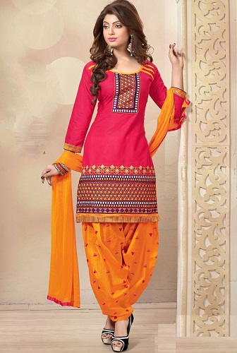 Patiyala Orange Salwar Suit3