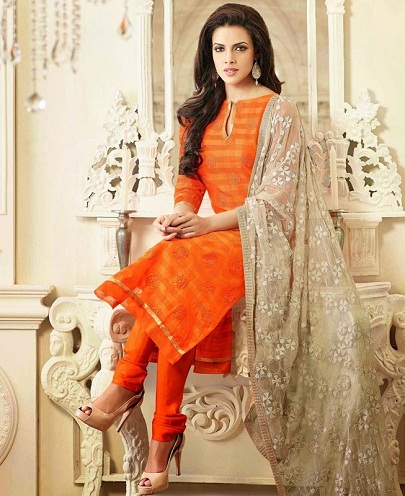 πορτοκαλί κοστούμια salwar