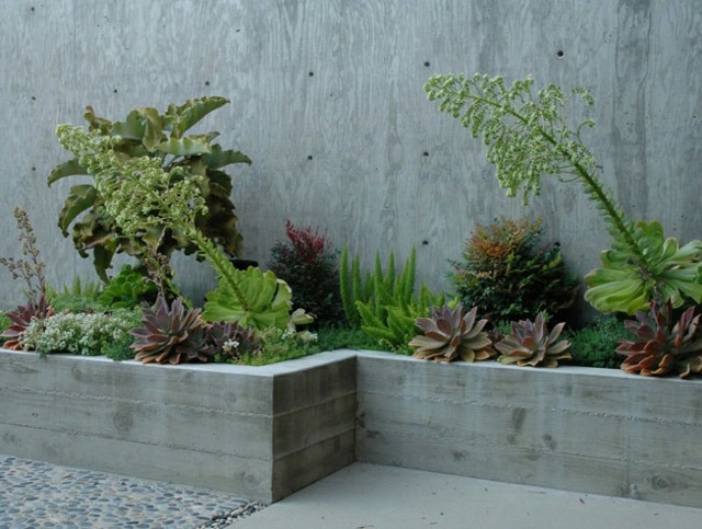 Sommarsol betong loft säng design idéer gräs
