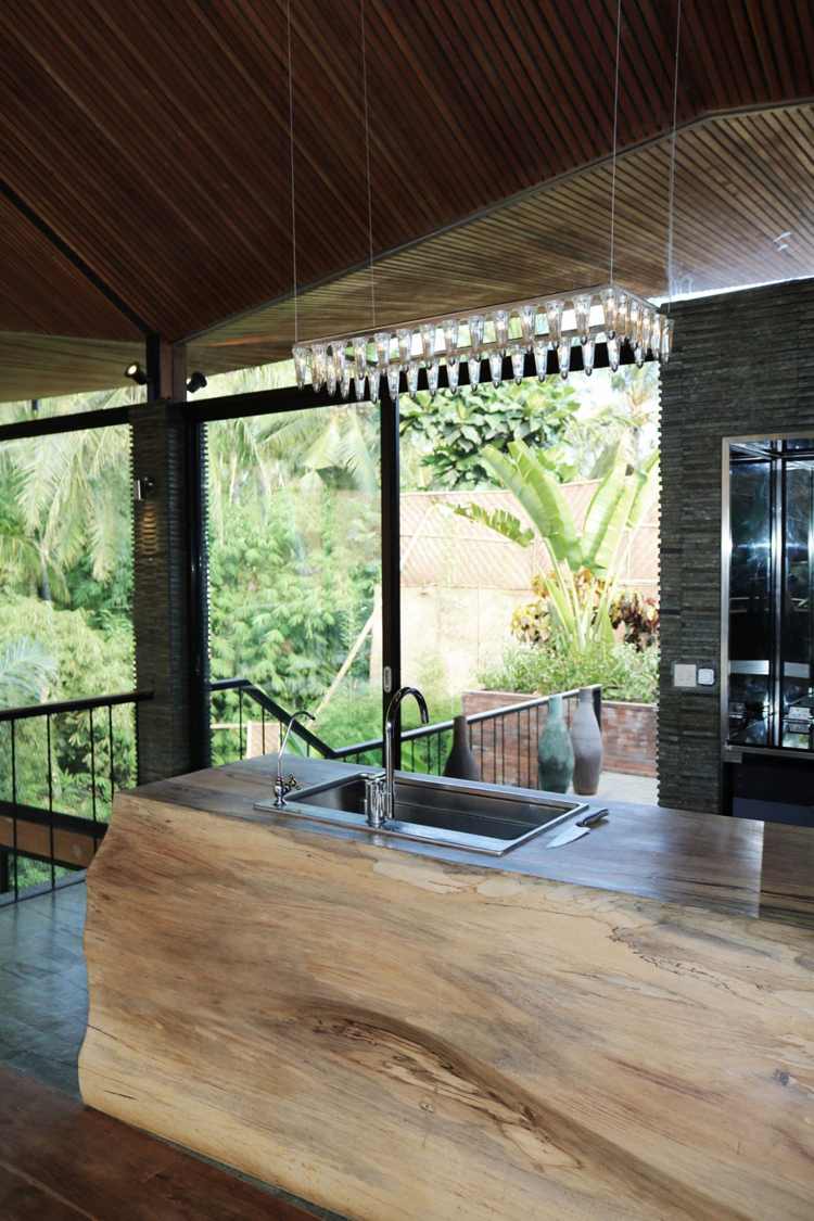 infinity-pool-bali-house-modern-kitchen-wood