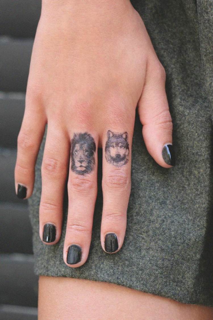symbol-styrka-djur-styrka-lejon-varg-finger-tatuering