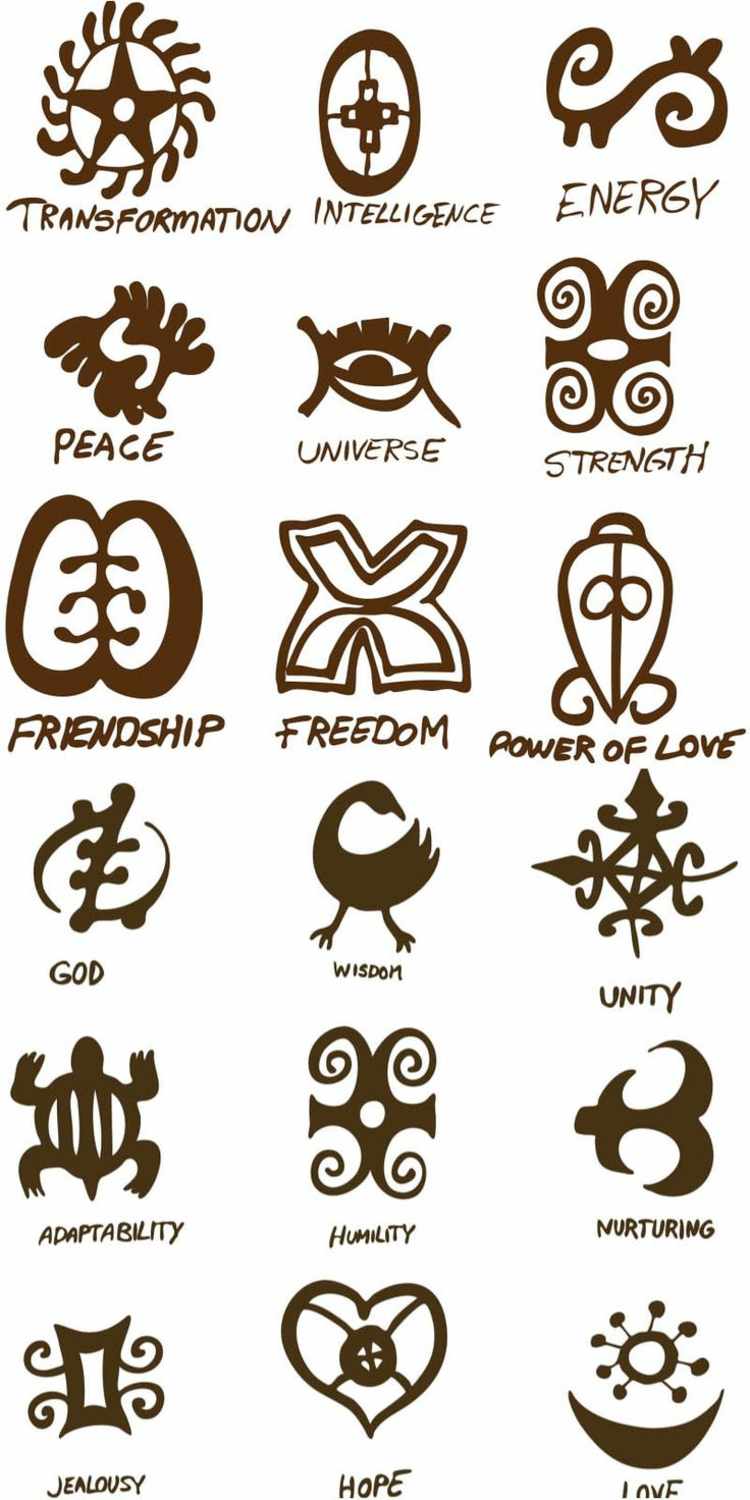 symbol-styrka-afrikanska-symboler-kombinera-tecken-tatuering-idéer
