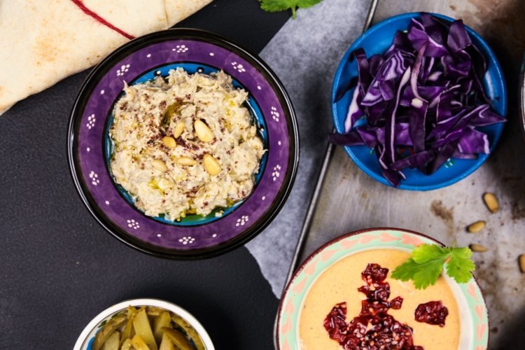 tahini auberginesallad syriska köket