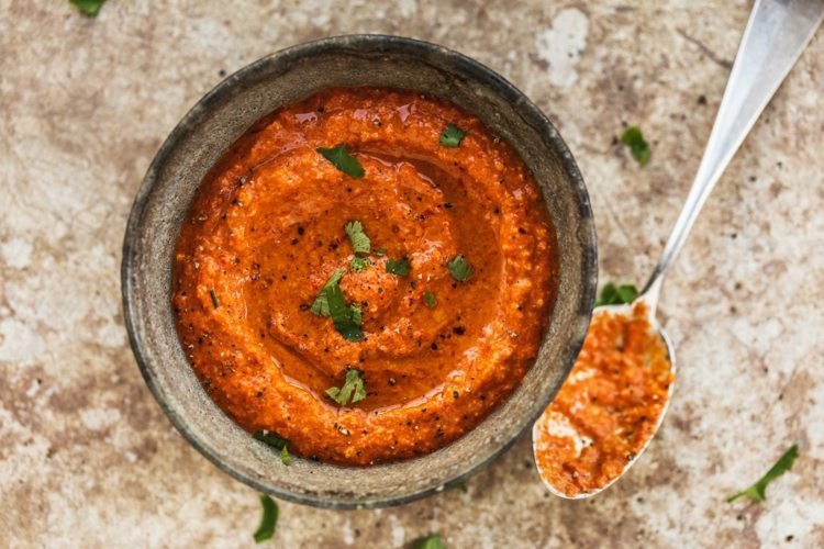 syriska recept muhammara starter paprika