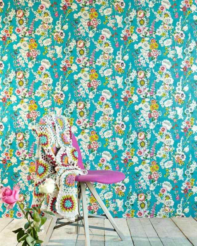 Texturerat-tapeter-färgglada-blommor-mönster-non-woven-tapeter-för-kök-vardagsrum-megara