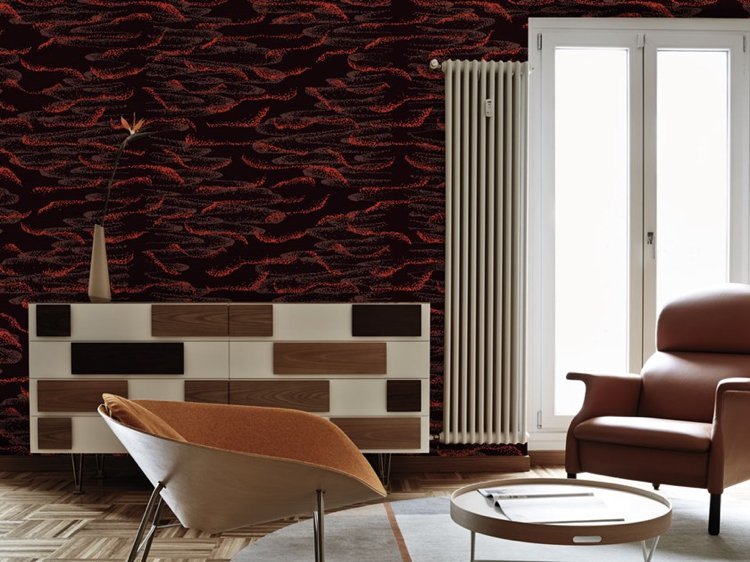 Bakgrundsbilder för vardagsrum röd retro stil snygga förslag Texturae