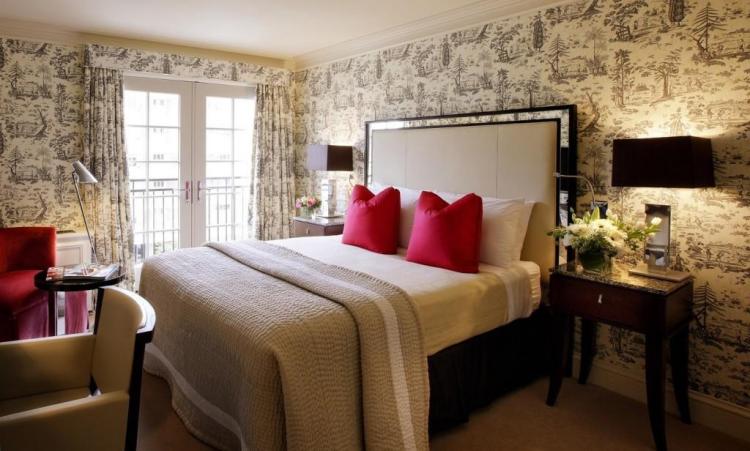 Bakgrundsbilder i sovrummet -designidéer-elegant-extravagant-svart-mönster