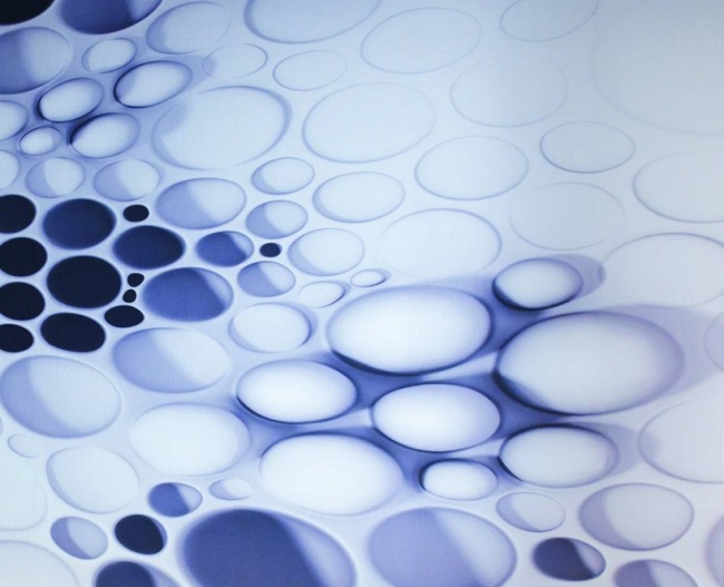 Väggdesign tapeter-Cellulära sfäriska mönster-imiterande vattenbubblor