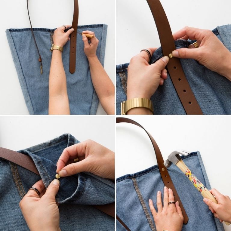 pocket-age-jeans-sy-instruktioner-läder-remmar-fixering-nitar