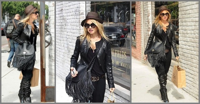 väskor trender 2014 fransade väskor rachel zoe svart