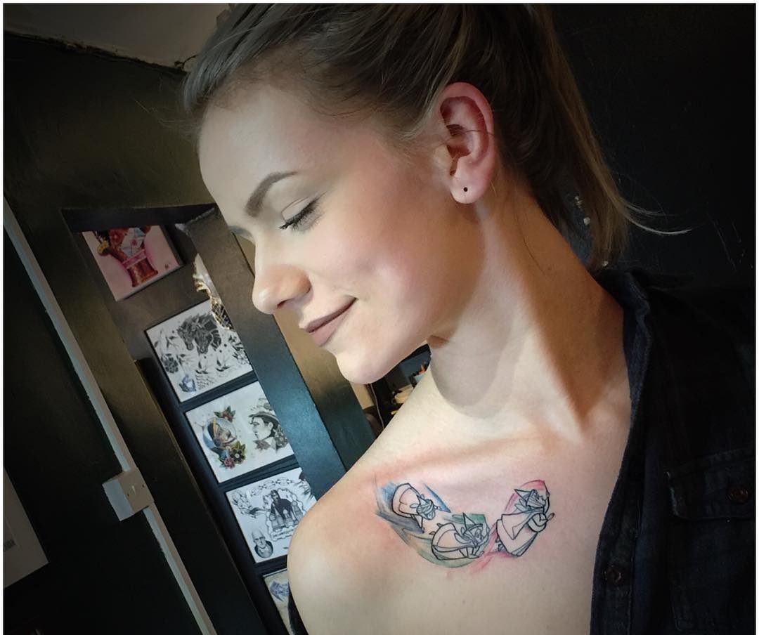 Akvarell tatuering design idéer tatuering motiv för kvinnor små