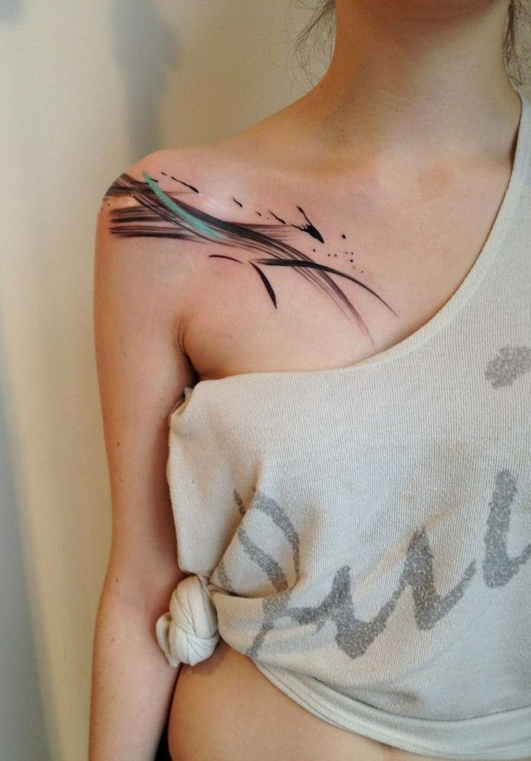 Tatuering design för kvinnor små svartvita tatuering motiv