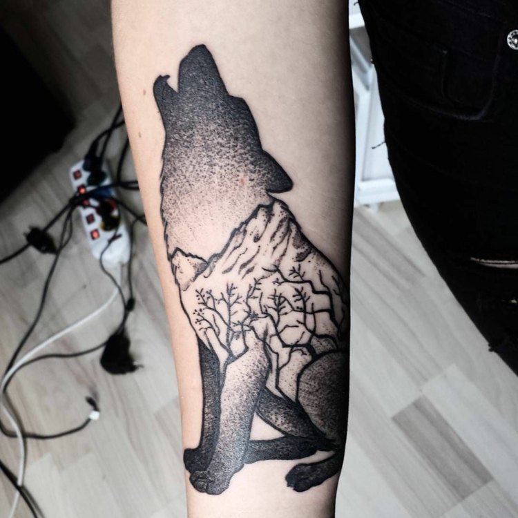 Wolf Tattoo Betydelse Underarm Tattoo Woman