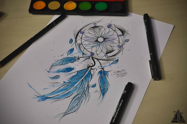 Tatuering-bilder-idéer-stam-kvinnor-underben