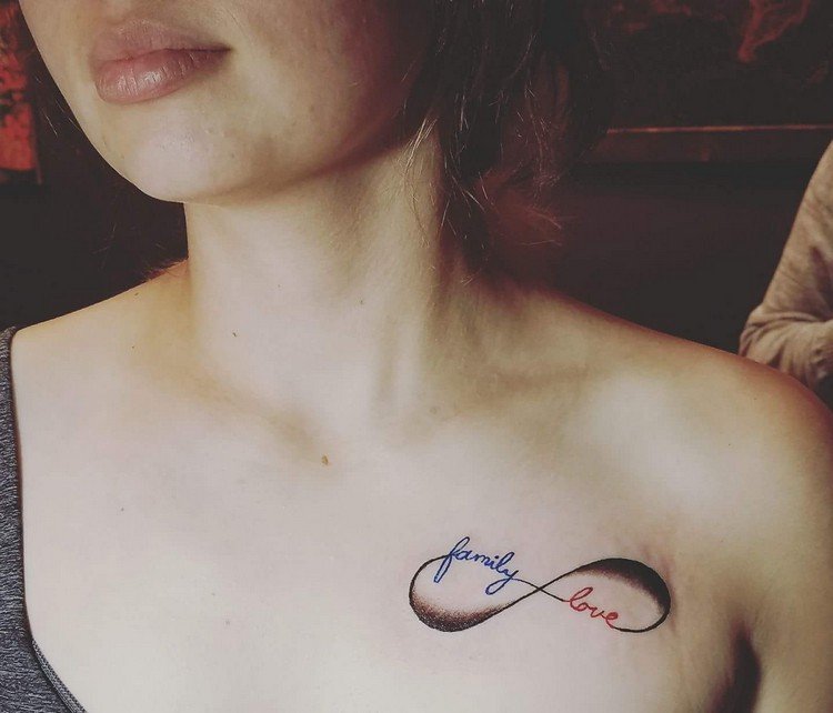 symbol oändlighet familj tatuering kärlek