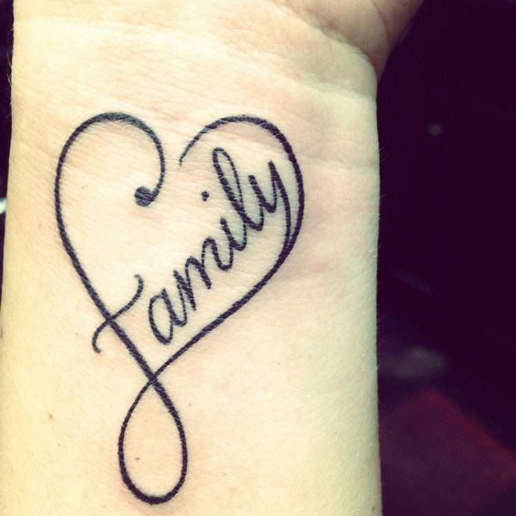 symbol familj sammanhållning tatuering teckensnitt integrera