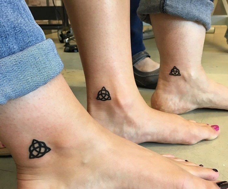 partner tatuering familj ben keltisk symbol