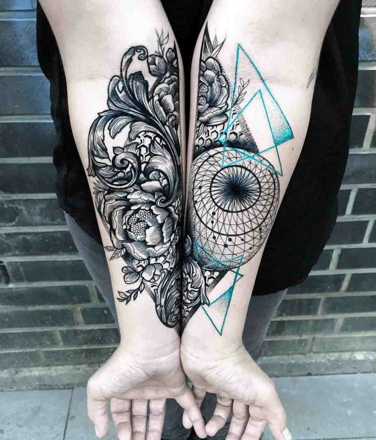 Jessica Svervtiv tatuerare bästa tatuerare Tyskland underarm tatuering kvinnor