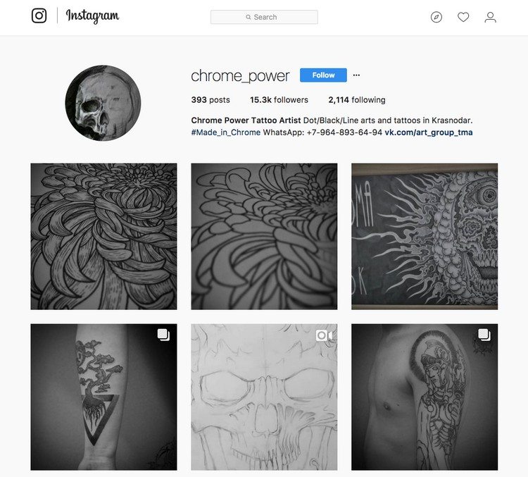 tatuerare på instagram hitta tatueringar visa mönster med bilder