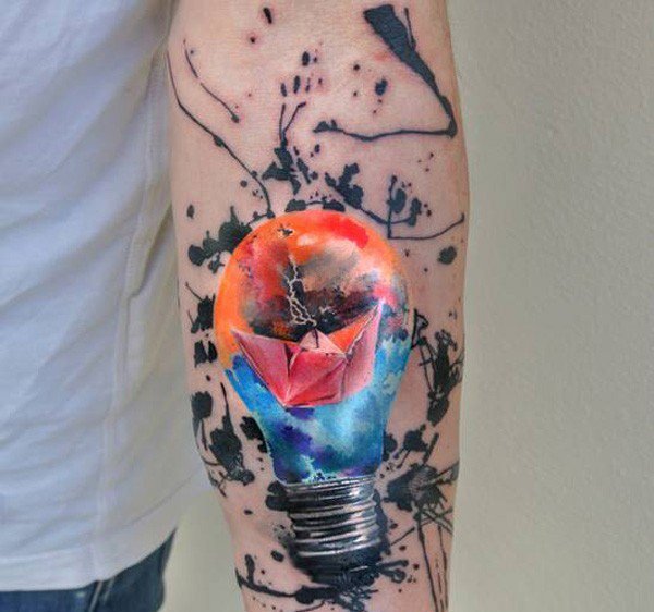 Tatuering-idéer-underarm-akvarell-motiv-män