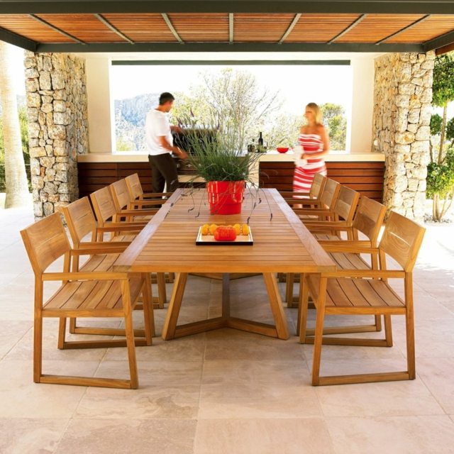 Möbler designer trädgård bord trädgård bänkar