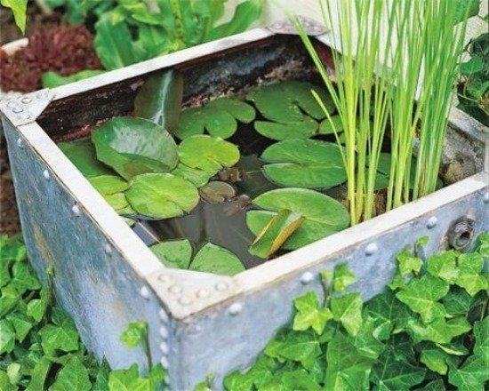 dam hink vatten trädgård för att göra dig själv rektangulär