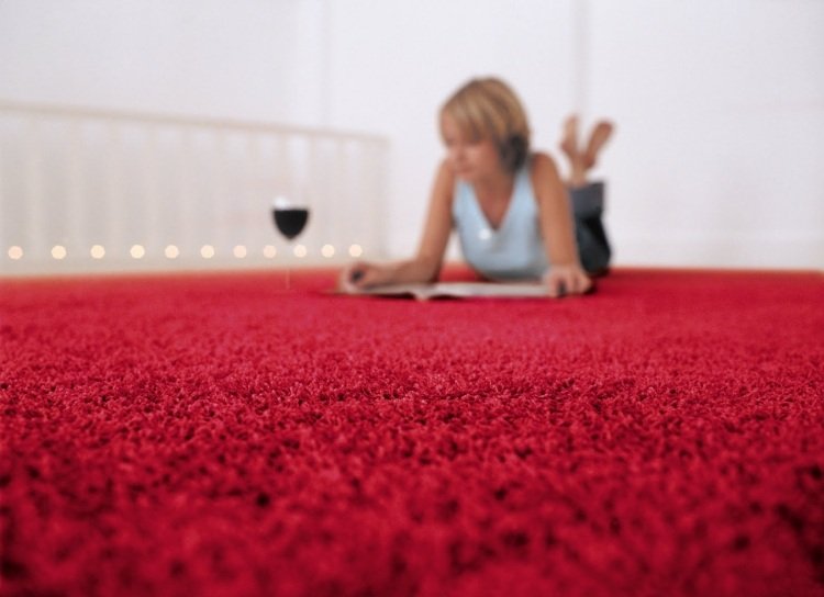 moderna mattor-röda-mjuka golv