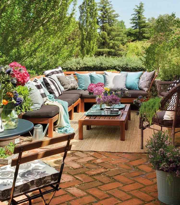 Terrassdesign 2015-teak-trä-sits-hörnsoffa