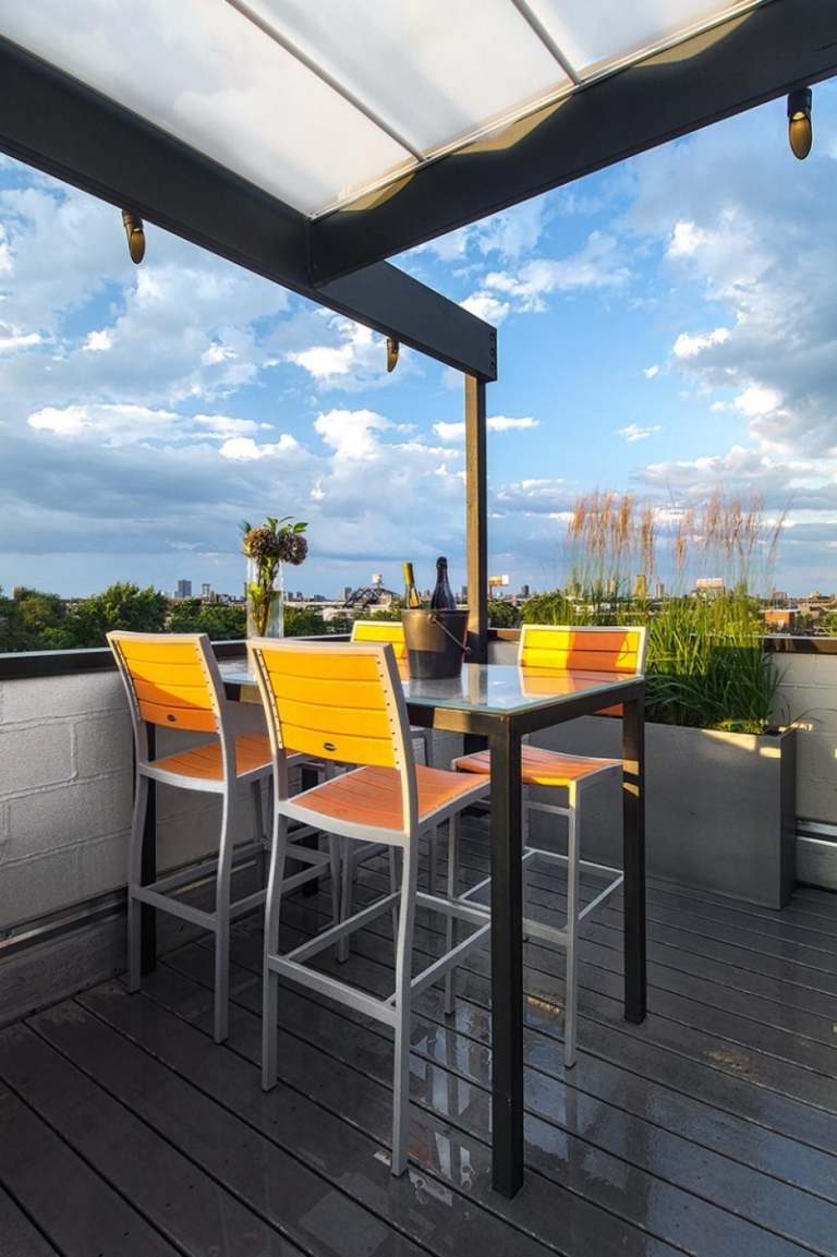 Terrass-balkong-vass-växt-kruka-idéer-visa skydd
