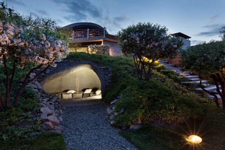 Terrass och trädgård -moderna-arkitektur-landskap-ihåliga-gömställe