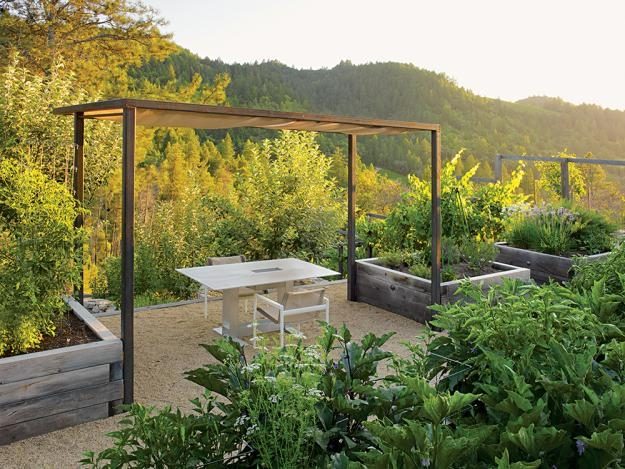 trädgård design calistoga california vackra familjehus