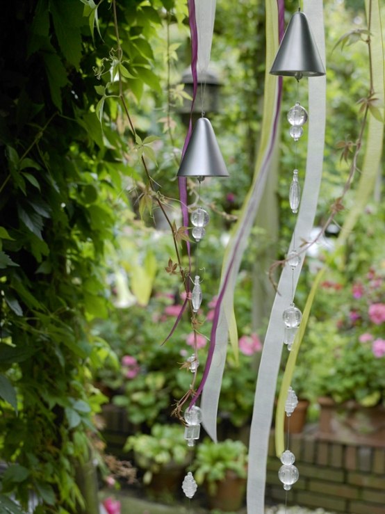 Aluminiumglas vindsignaler designidéer trädgård och terrass design
