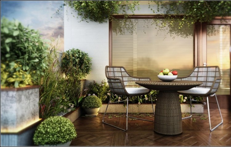 terrass-design-växter-moderna-trädgård-möbler-trägolv-terrass-dörrar
