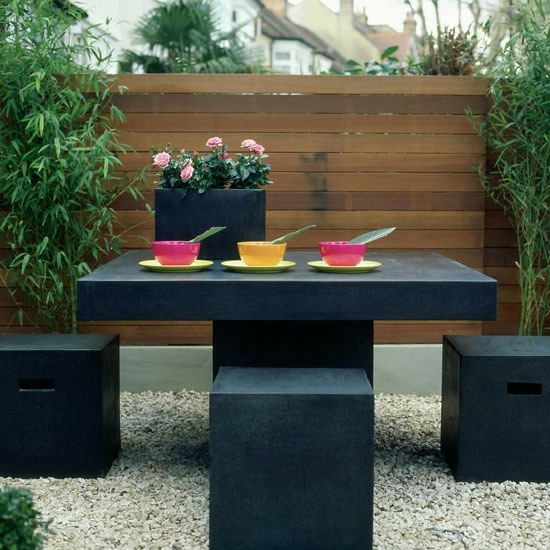 Träskydd Feng Shui svart minimalistiska möbler