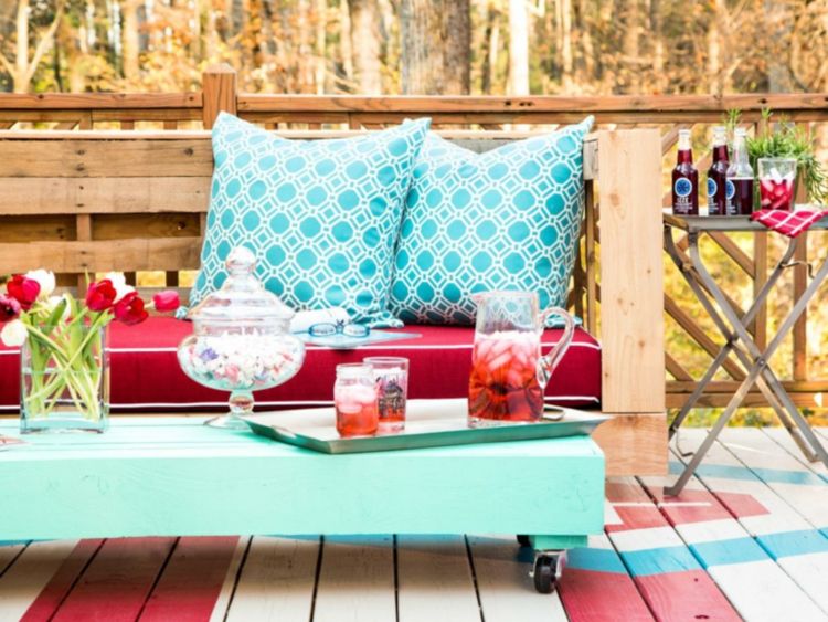 Skapa ditt eget terrassgolv med färg