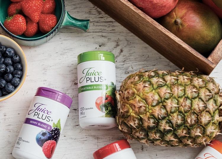 Juice Plus kapslar med frukt- och grönsaksblandningar