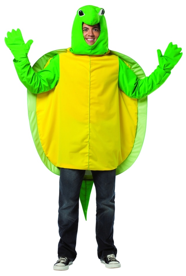 Sköldpadda kostym roliga idéer karneval man-kvinna starka färger