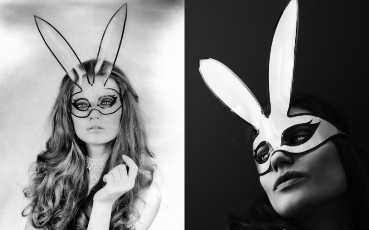 djur-kostymer-vuxna-karneval-masker-mode-kanin-öron-silver-transparent