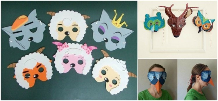 djurmasker-tinker-papper-karneval-masker-varg-get-björn-rådjur-uggla-fågel