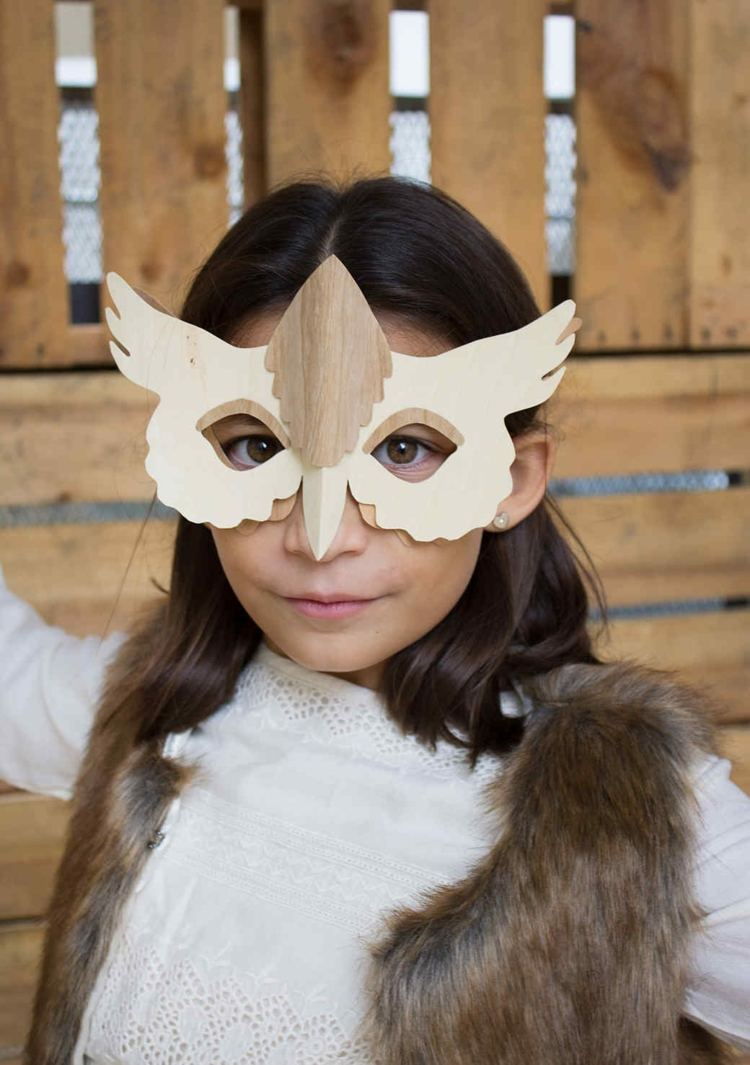 animal mask-tinker-paper-owl-cutting-costume-accessory