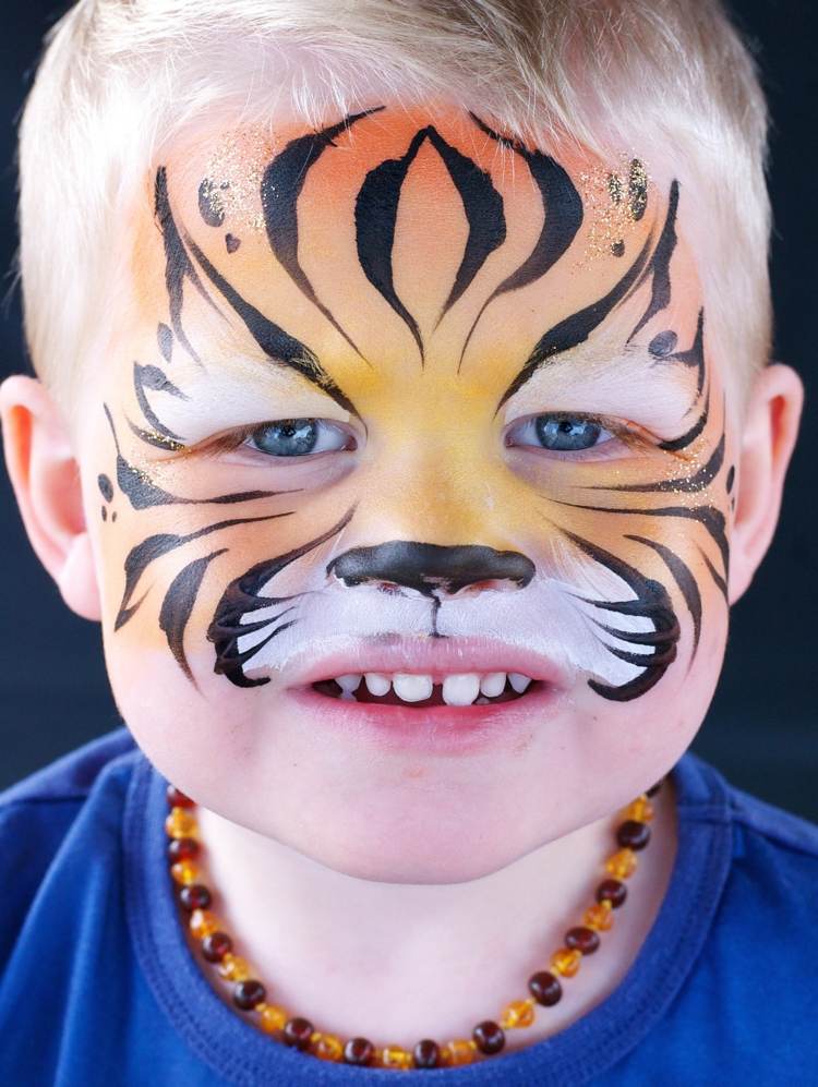 fasching make up toddler tiger