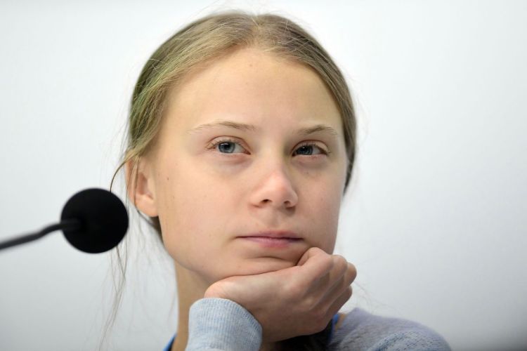 16-åriga greta thunberg är den svenska aktivisten mot klimatkrisen