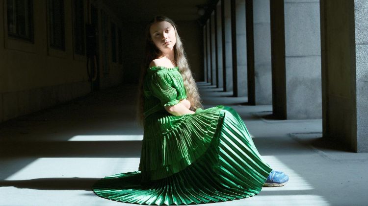 grön miljöaktivist greta thunberg som årets person 2019
