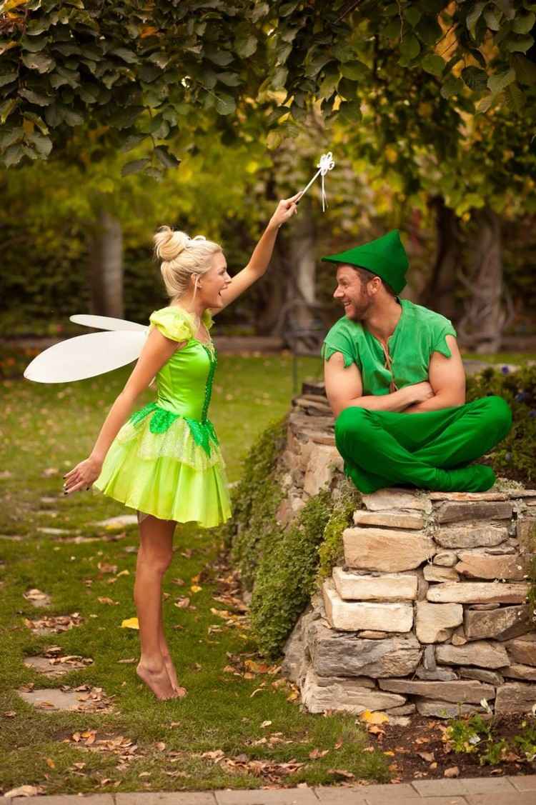 Gör Tinkerbell frisyr själv Instruktioner Halloween kostymer för par