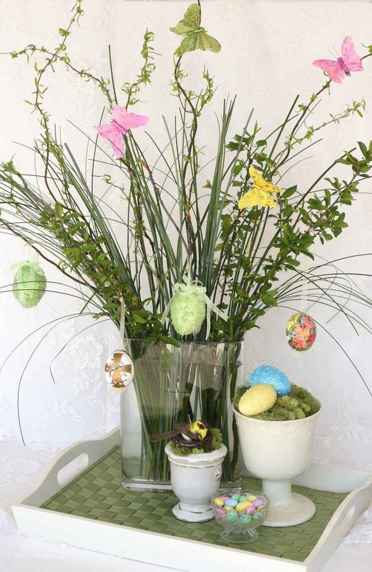 Påsk-ägg-färg-dekorera-blåsa-ägg-göra-hängare