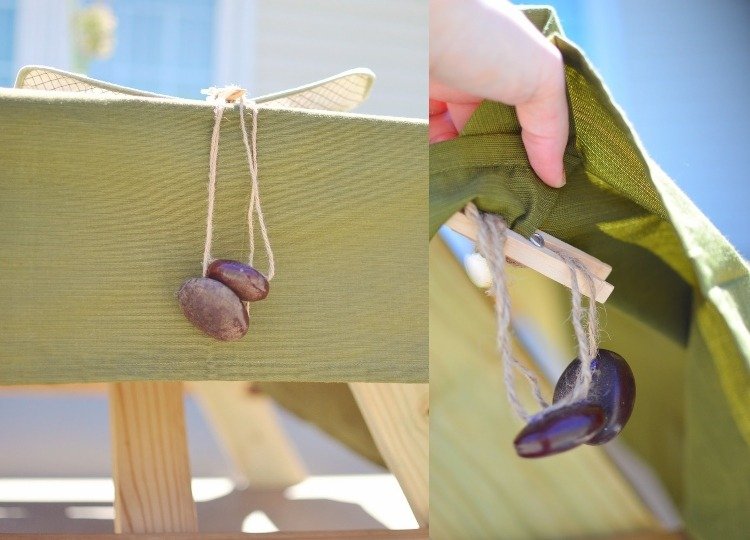 Bordsdukar för picknickbordet gör instruktioner själv