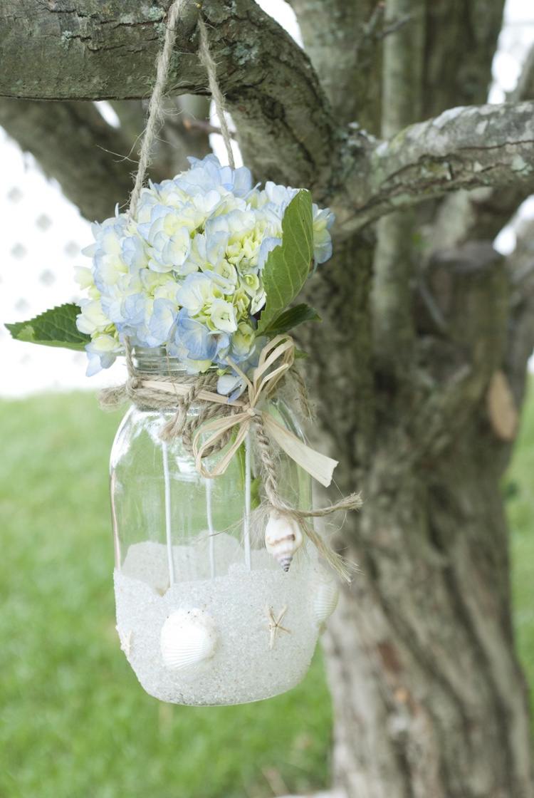 deco-grill-trädgård-glas-hortensia-träd-hängande