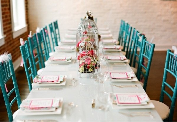 Förlovningsfirande bord dekorera hantverksidéer