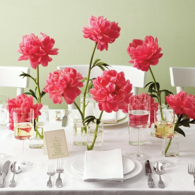 bordsdekoration-pioner-rosa-färg-vår